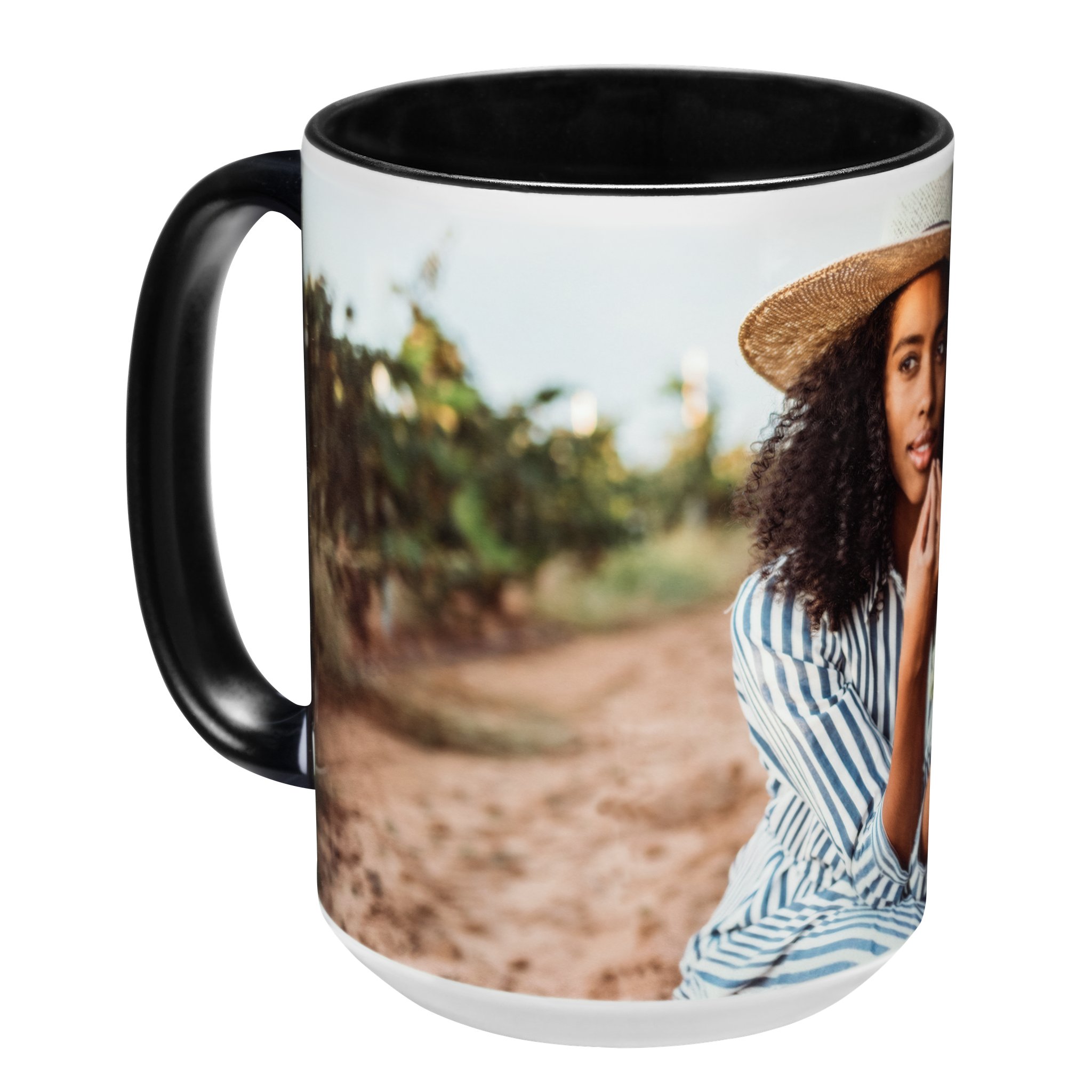 Black Ceramic Mug 15 oz.