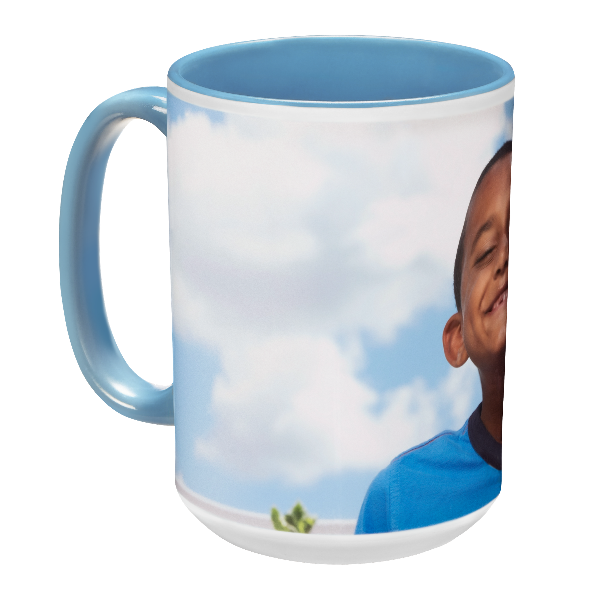 Light Blue Ceramic Mug 15 oz.
