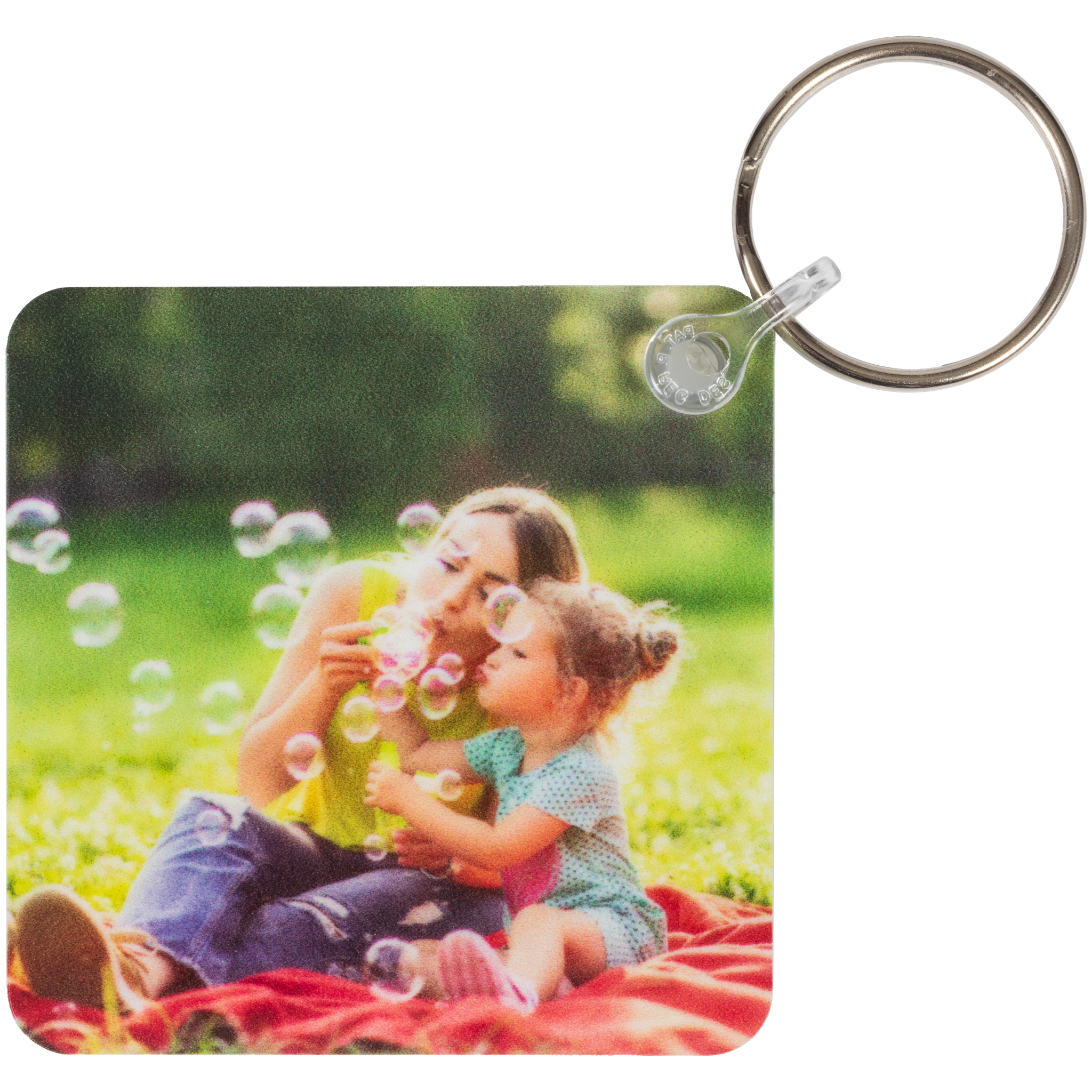 Double-Sided Square Key Chain