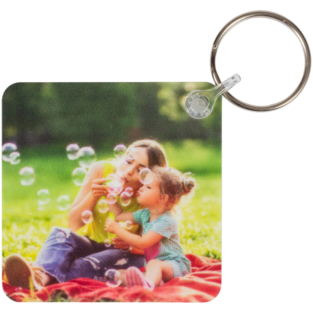 Double Sided Square Key Chain