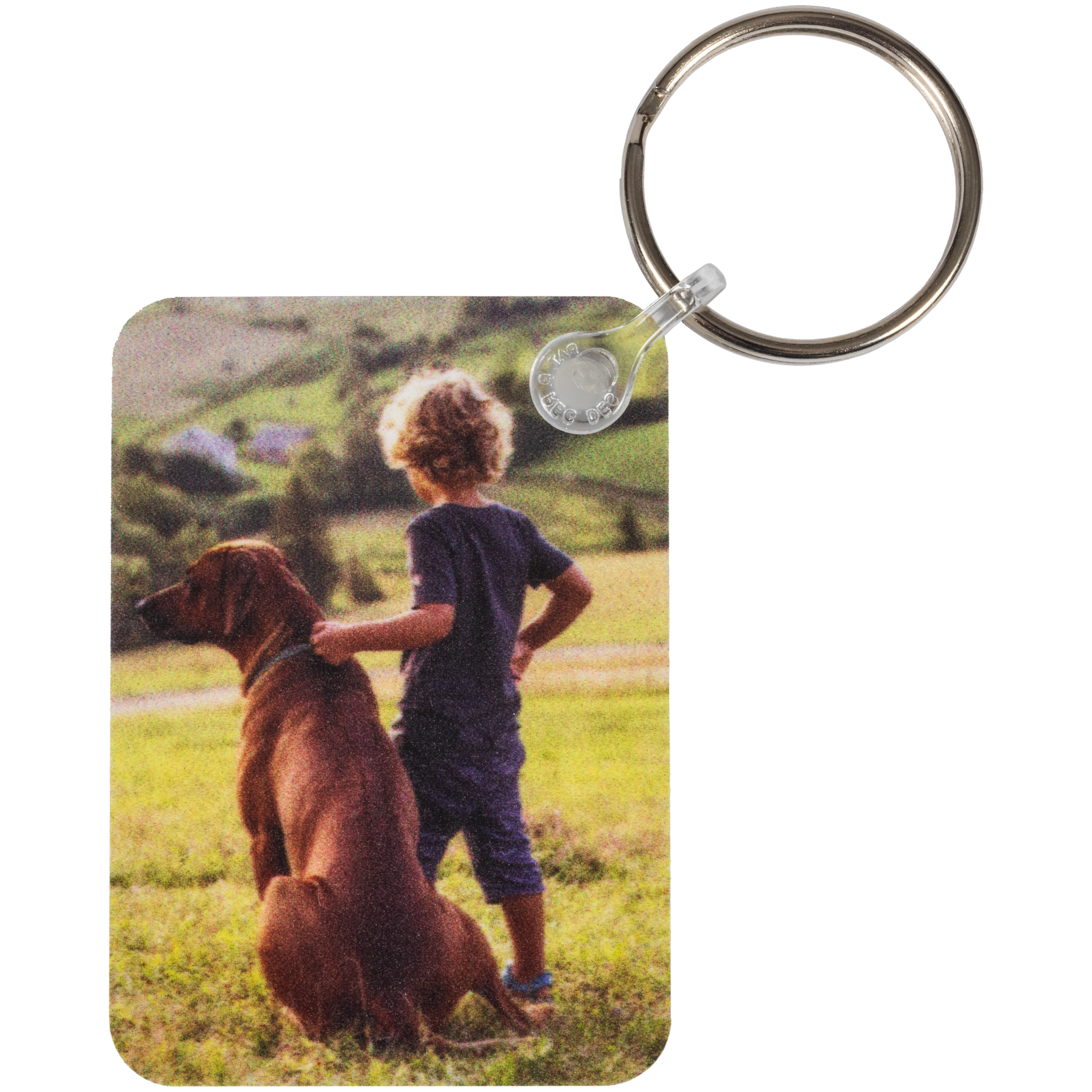 Double-Sided Rectangle Key Chain