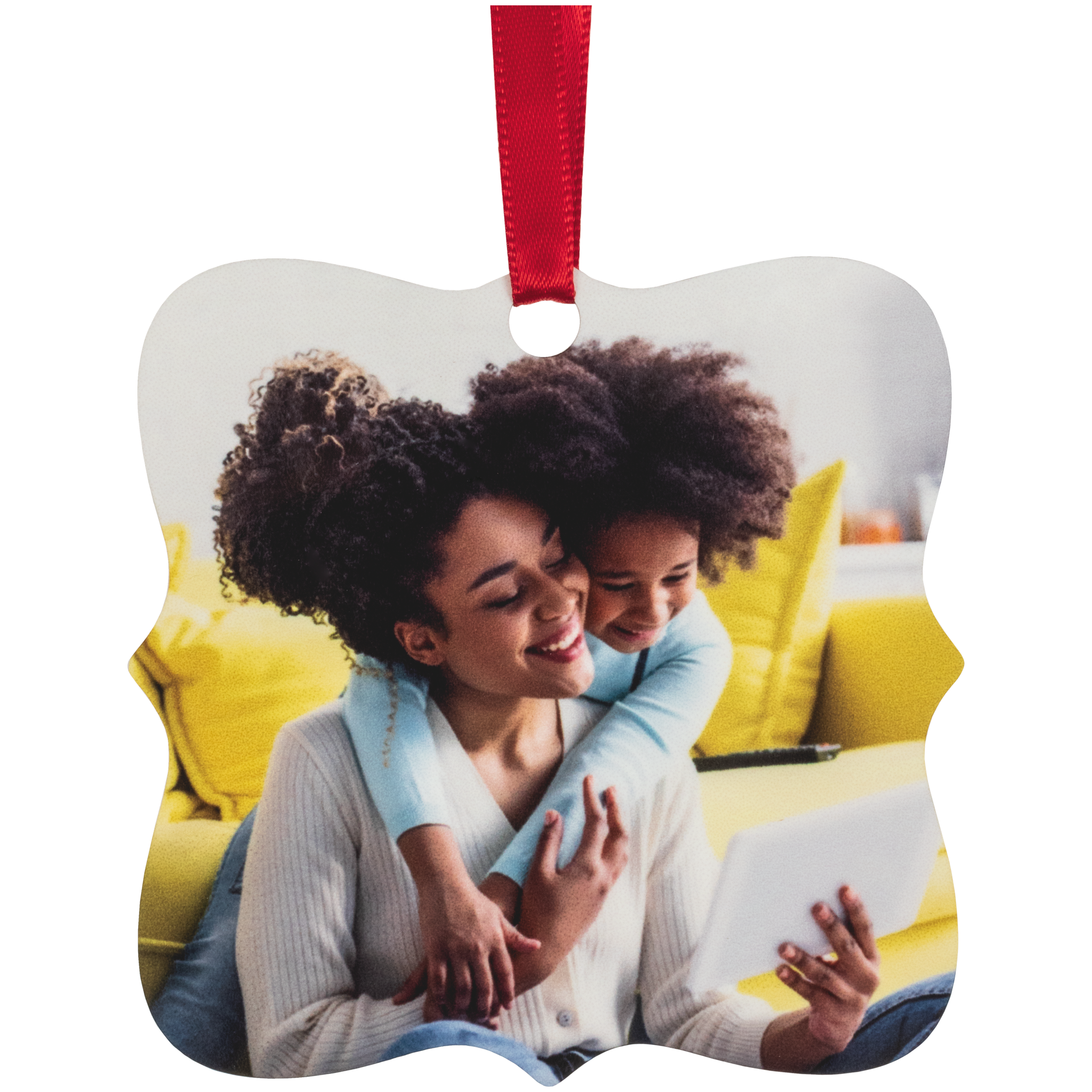 One-Sided Creative Edge Metal Ornament 3x3