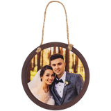 Wood and Acrylic Round Ornament