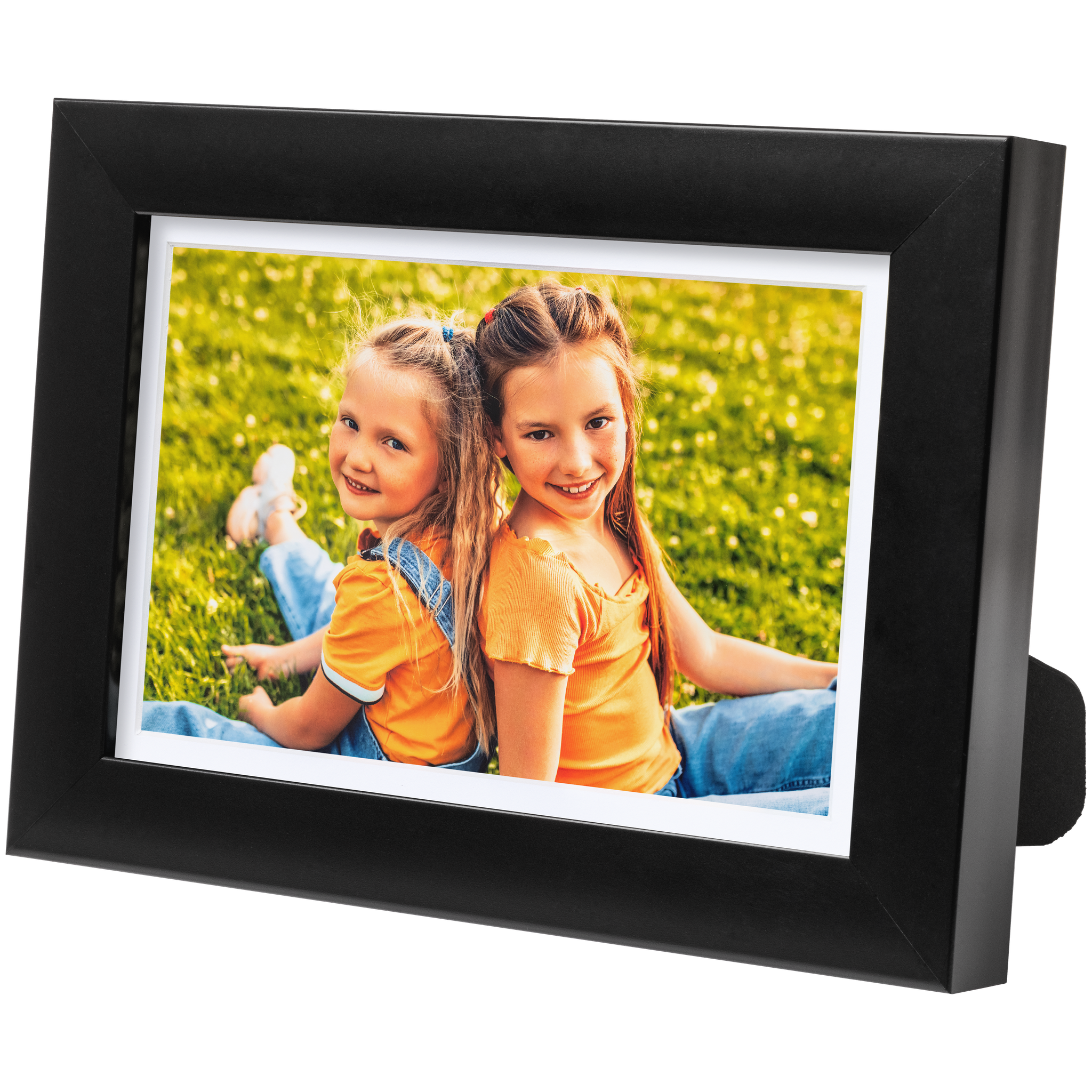4x6 Matted Print in 5x7 Black Tabletop Frame