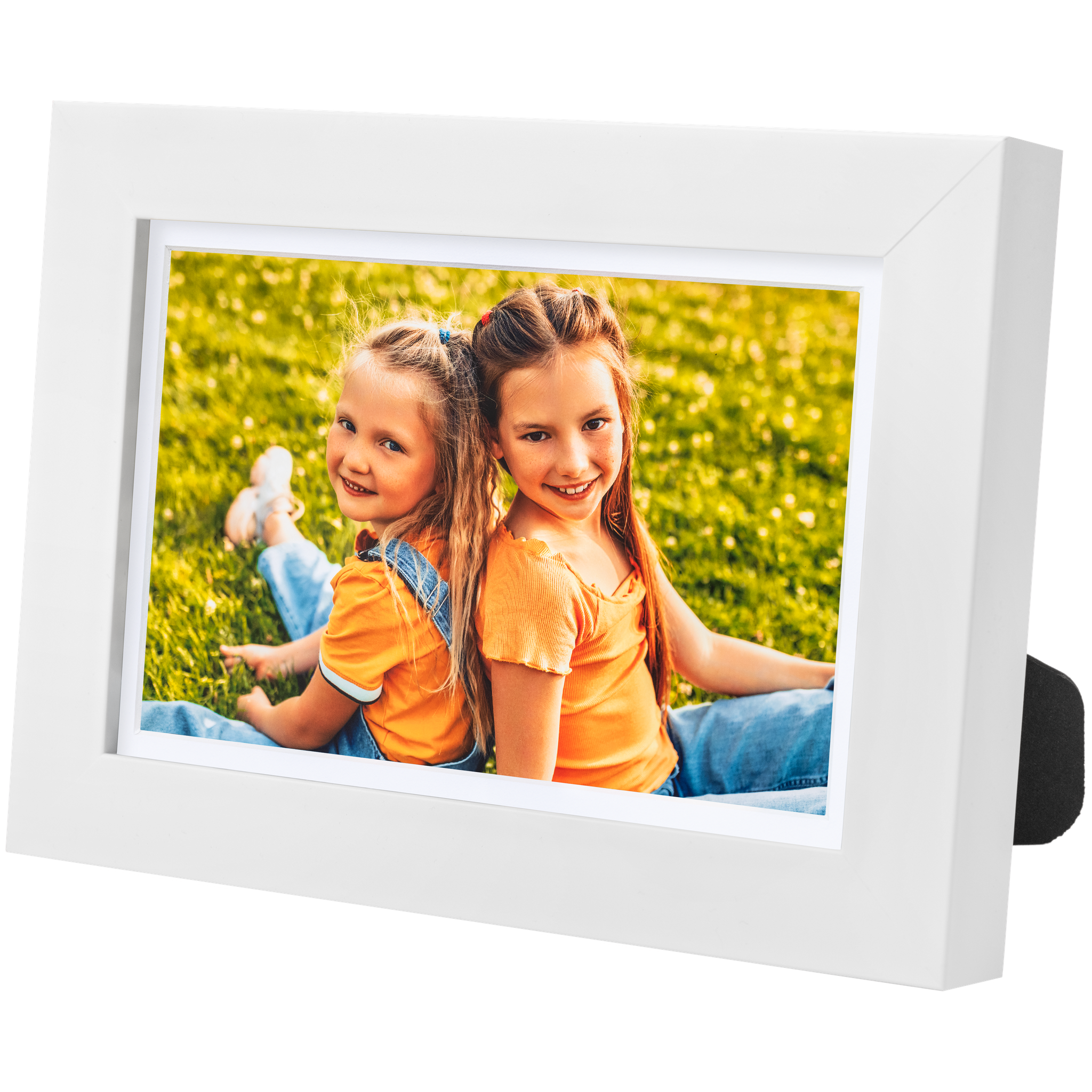 4x6 Matted Print in 5x7 White Tabletop Frame