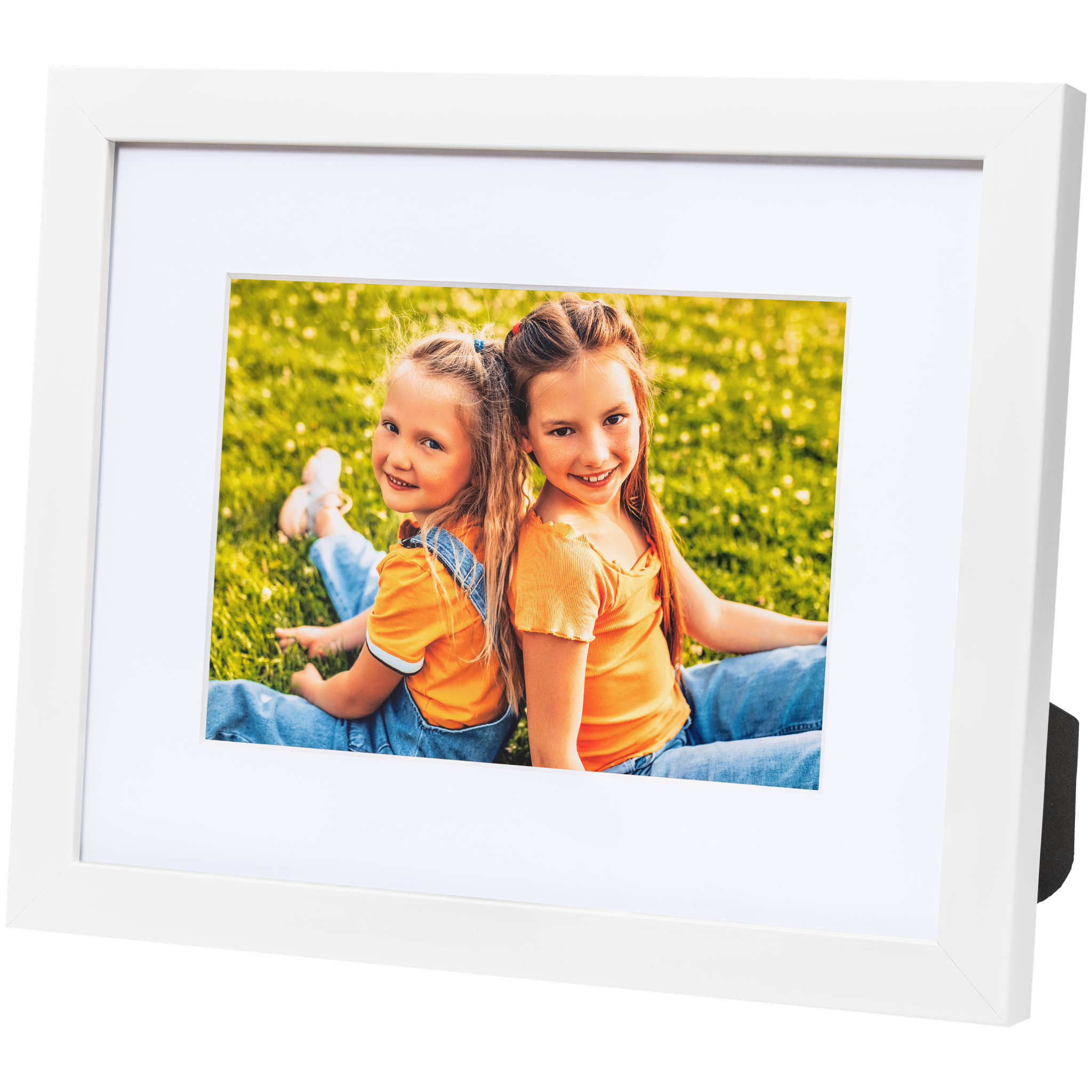 5x7 Matted Print in 8x10 White Tabletop Frame