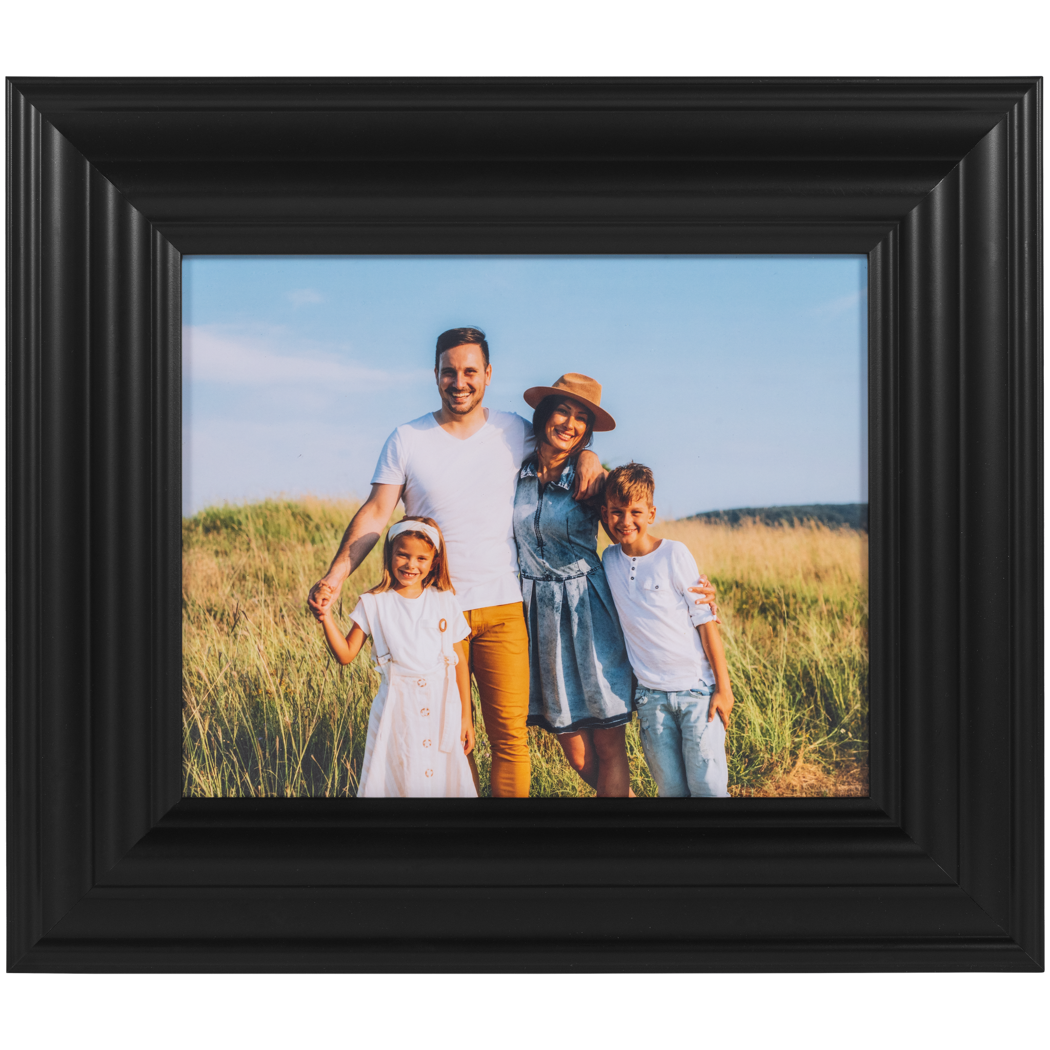 8x10 in 8x10 Black Curve Frame